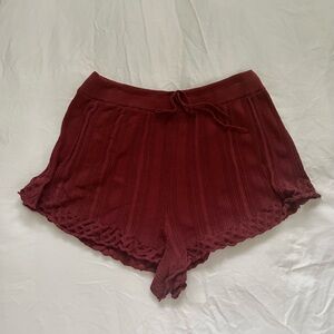 textured knit shorts | free people